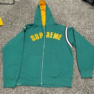 Original Supreme Jet Sleeve Zip Up Hoodie